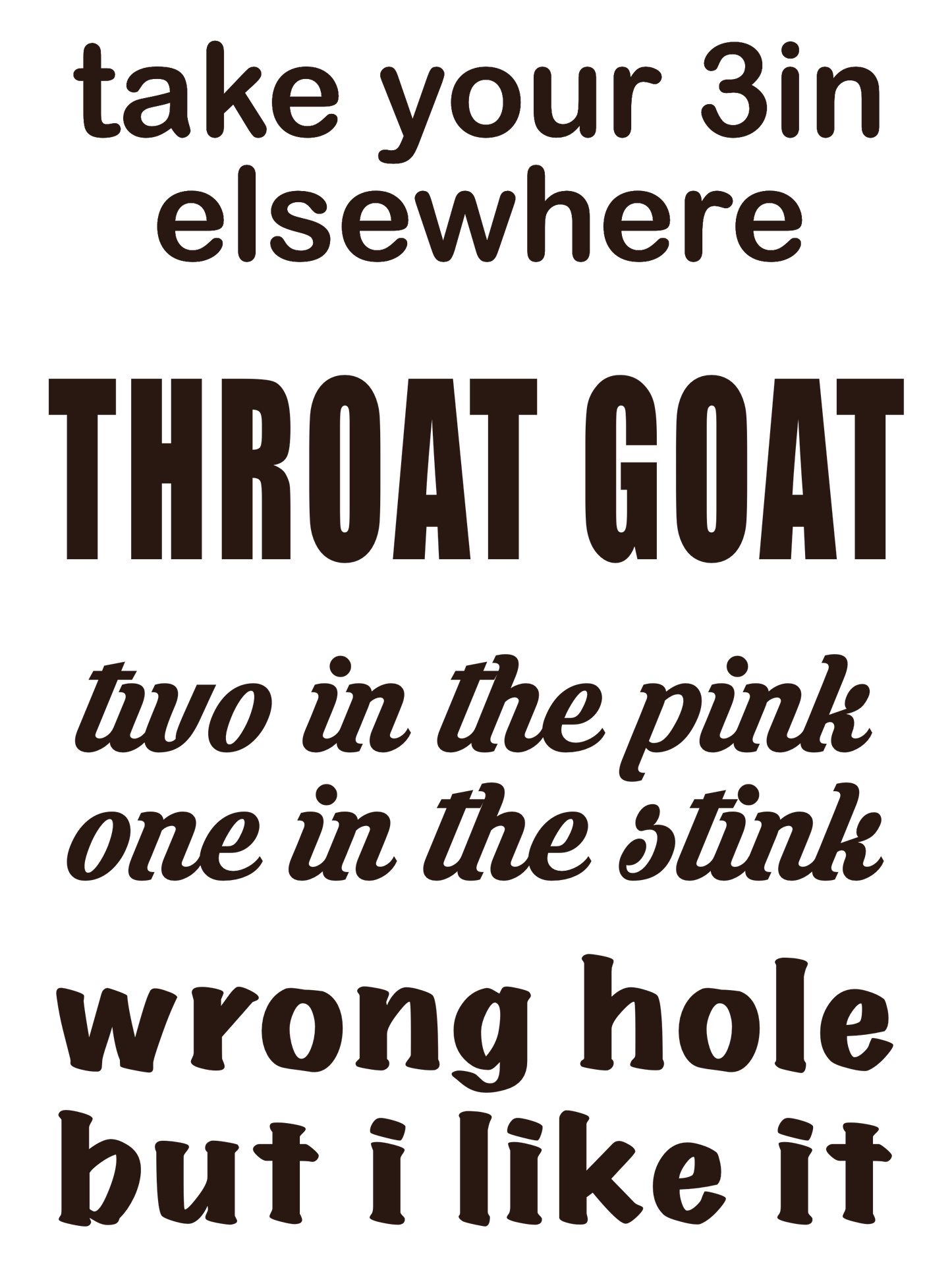THROAT GOAT READY TO SHIP BUNDLE