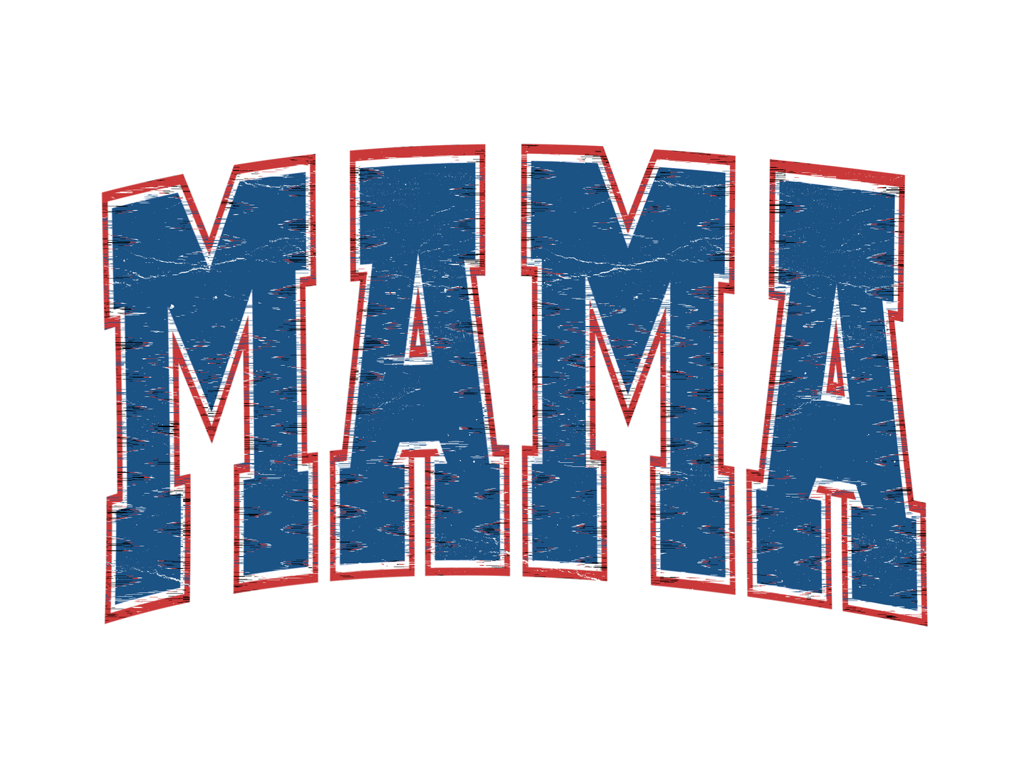 RED, WHITE, & BLUE RUSTIC MAMA PNG